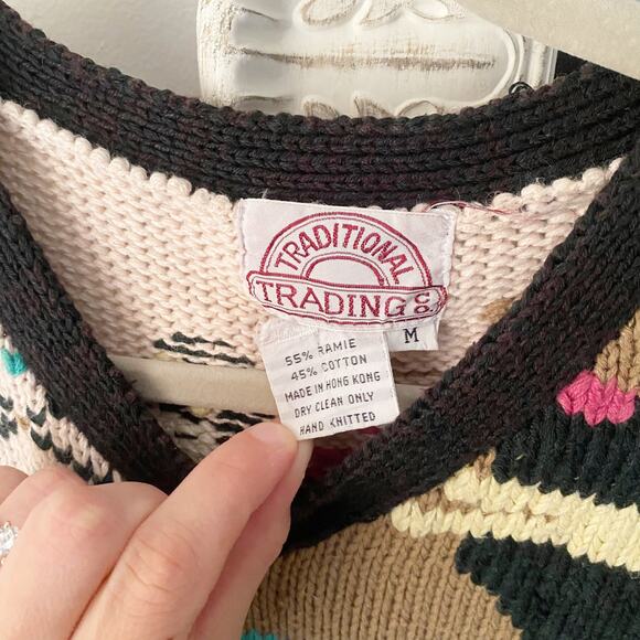 Vintage Embroidered Knit Sweater - Picture 2 of 6